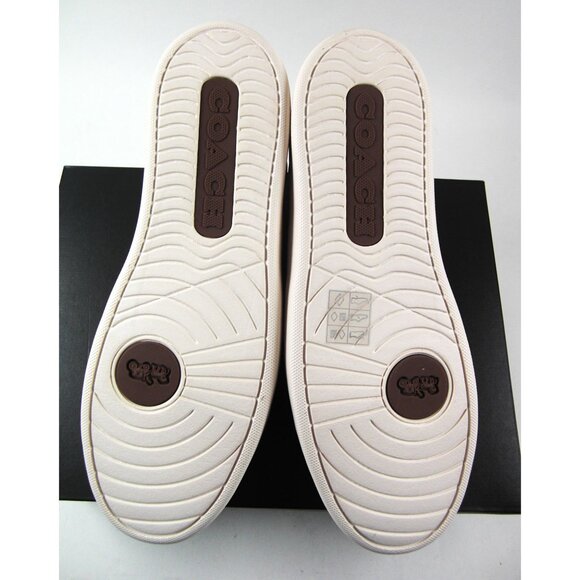 Coach SLP SIGNATURE Brown Low Top Sneakers Khaki/Saddle Size 10 D - Picture 6 of 10